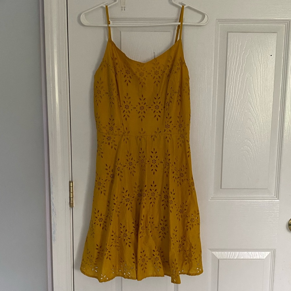 Flattering Fit and Flare Yellow Dress